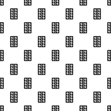 Round pills in a blister pack pattern simple style Stock Illustration
