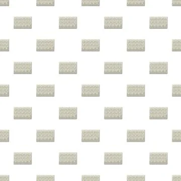 Round pills in a blister pack pattern Stock Illustration