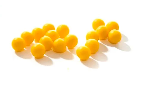 Round pills Stock Photos
