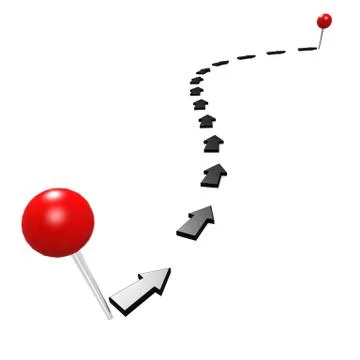 Round pin black path Stock-Illustration