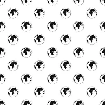 Round planet pattern seamless vector 스톡 일러스트