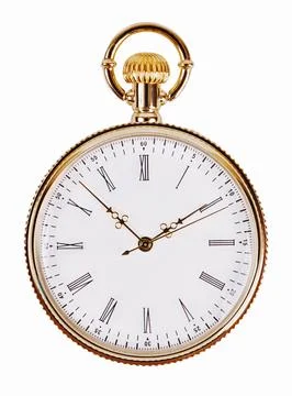 Round pocket watch Stock Photos