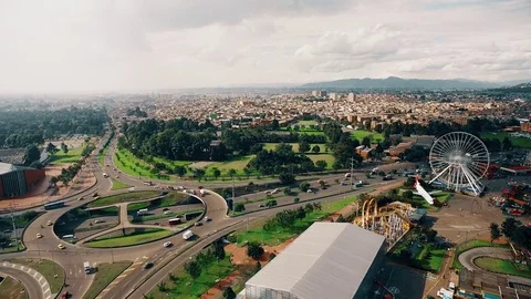 Round point Bogota Vídeo Stock 83463867