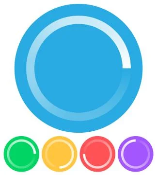 Round preloader, buffer shape, circular progress indicator イラスト素材