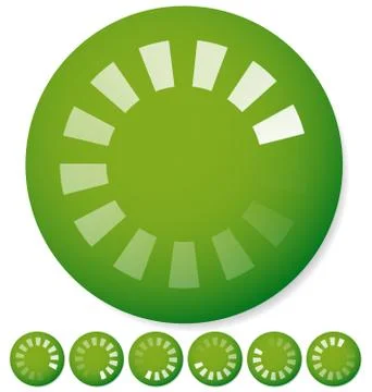 Round preloader, buffer shape, circular progress indicator イラスト素材