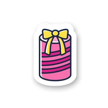 Round present color patch Stock Illustration