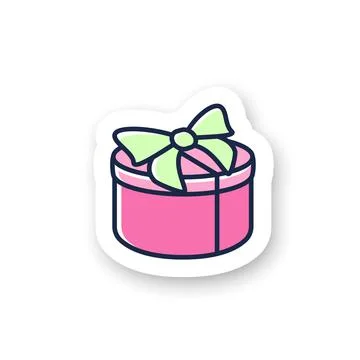 Round present color patch Stock Illustration