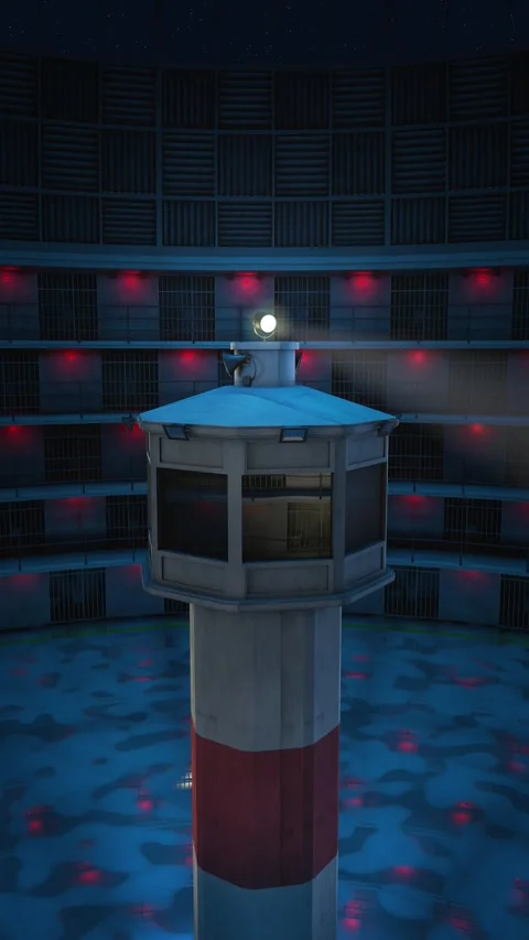 Round prison animation. Stock Footage 296359944