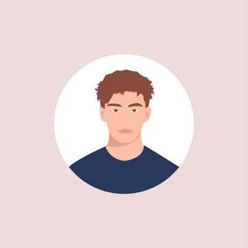 Round profile image Stockillustratie