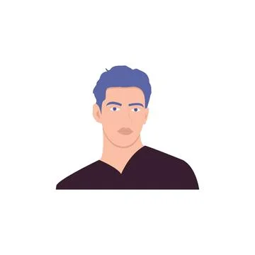 Round profile image Stock Illustration