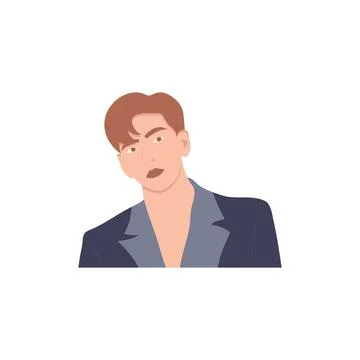 Round profile image Stock Illustration