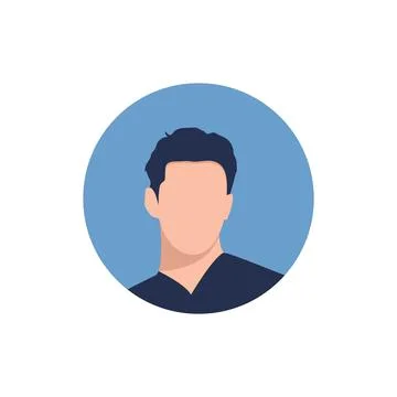 Round profile image Stock-Illustration