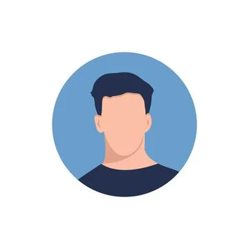 Round profile image Stock Illustration