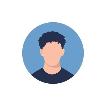 Round profile image イラスト素材