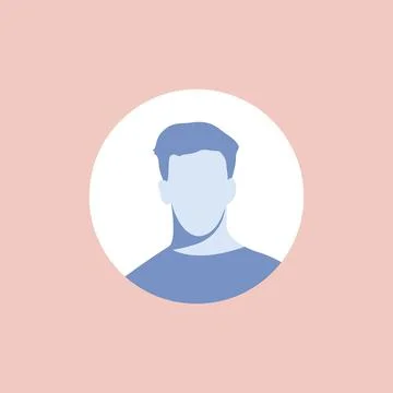 Round profile image Illustrazione stock