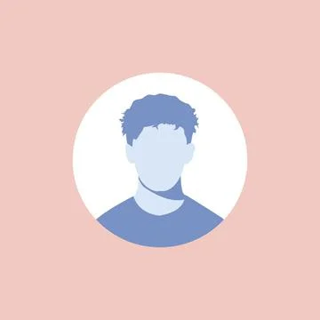 Round profile image Stock Illustration