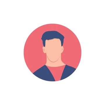 Round profile image Stock Illustration