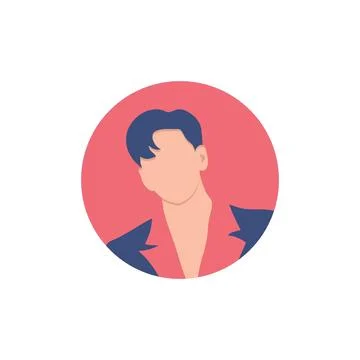 Round profile image イラスト素材