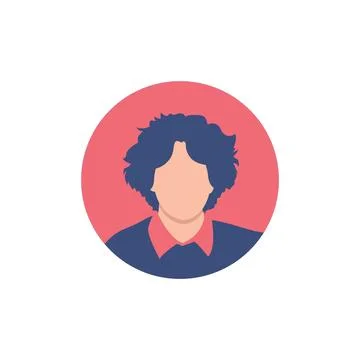 Round profile image Stock-Illustration