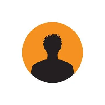Round profile image of man avatar Stock-Illustration