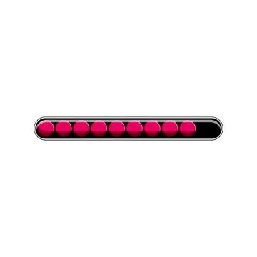 Round progress bar cartoon vector illustration Stock Illustration