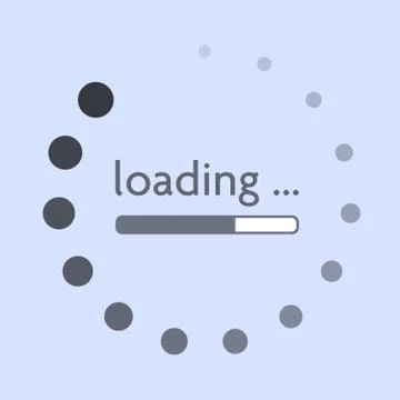 Round progress bar oder progress indicator on website or mobile app イラスト素材