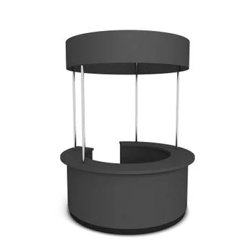 Round promotion stand Illustrazione stock