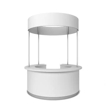 Round promotion stand Stock Illustration