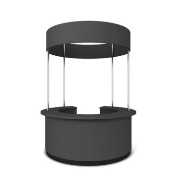 Round promotion stand Stock Illustration