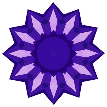 Round Purple Geometric Backdrop Ilustración de archivo