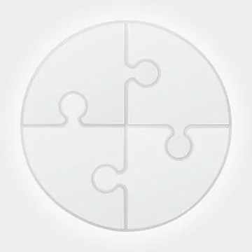 Round puzzle vector illustration Illustrazione stock