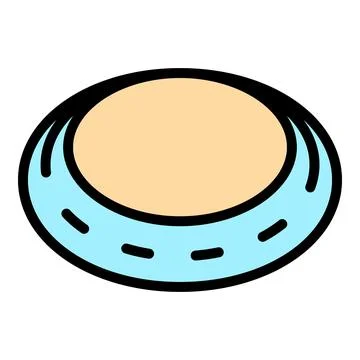 Round race track icon vector flat Stock Illustration