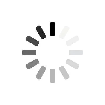 Round Radial Progress Loading Bar Graphic Stock-Illustration