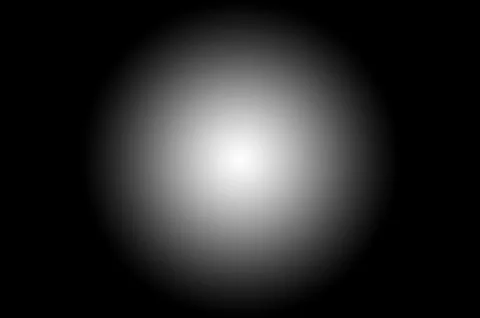 Round / radial shape abstract isolated on black background Stock Illustration