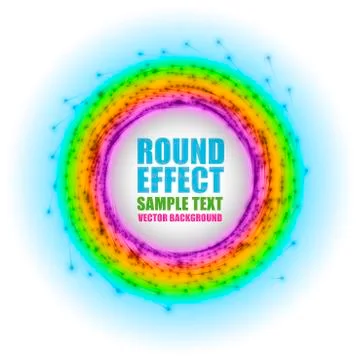 Round rainbow Stock Illustration