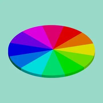 Round rainbow. Stock Illustration