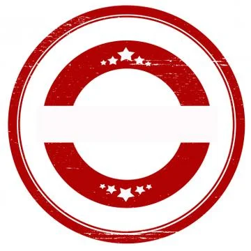 Round red stamps Stock Illustration