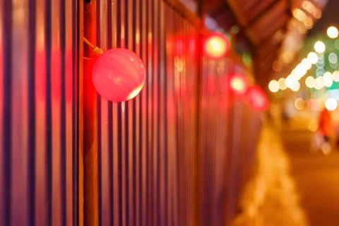 Round red warning lights Stock Photos
