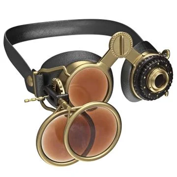 Round retro style sunglasses Stock Illustration