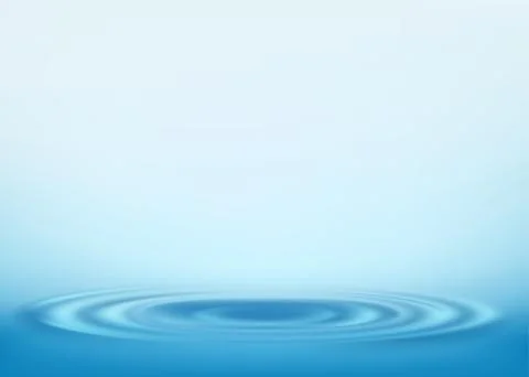 Round ripple on the water surface. Wave pattern. Stock-Illustration