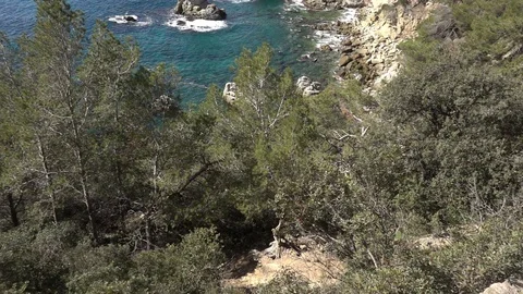 Round roads through Lloret de Mar, Costa brava Stock Footage 112326661