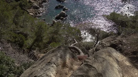 Round roads through Lloret de Mar, Costa brava Stock Footage 112327341