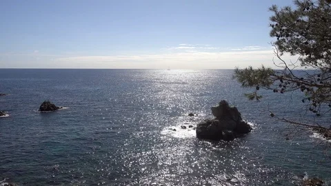 Round roads through Lloret de Mar, Costa brava Stock Footage 112327509