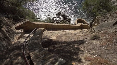 Round roads through Lloret de Mar, Costa brava Stock Footage 112327884