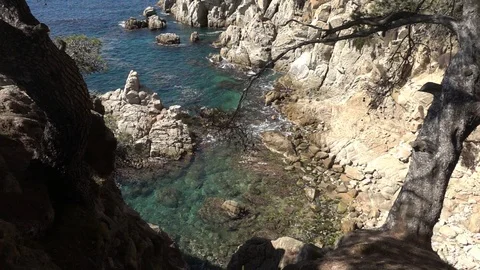 Round roads through Lloret de Mar, Costa brava Stock Footage 112383923