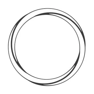 Round rope frame. Circle ropes, rounded border and decorative marine cable fr 스톡 일러스트