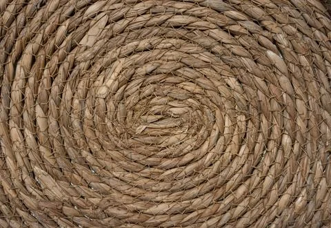 Round rope texture background Stock Photos