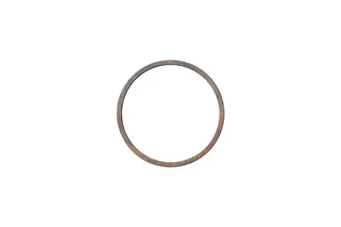 Round rusty iron frame is isolated. Stock Photos