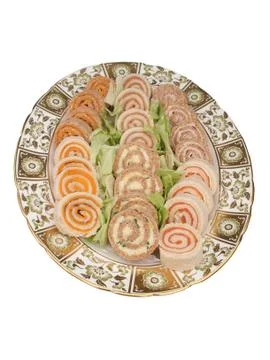 Round Sandwiches. Stock Photos