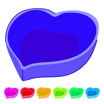 Round sauce dipping bowl vector cartoon graphic Stock Illustration